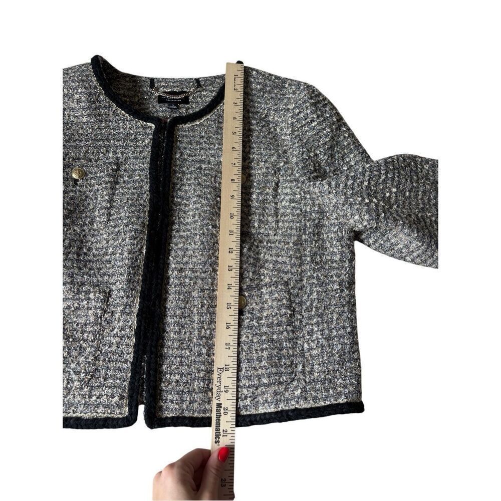 J. Crew Collection Louisa lady jacket Blazer size 16 tinsel tweed Wool Blend Me - Picture 7 of 15